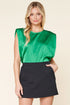 London Muscle Tee Satin Top